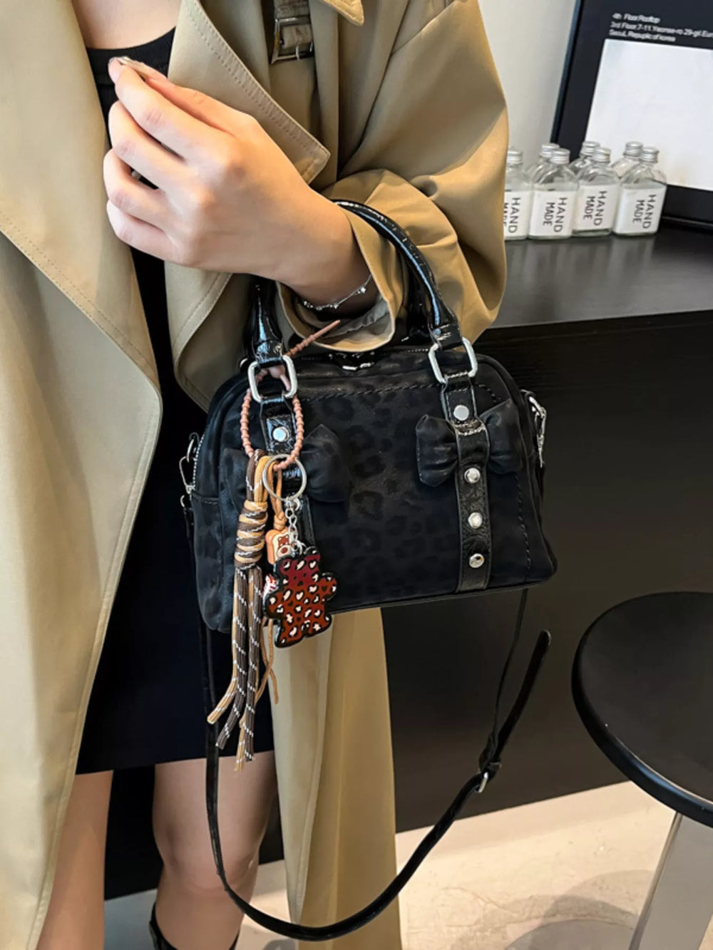 Bow Decor Crossbody Bag - Trendsi - Flyclothing LLC