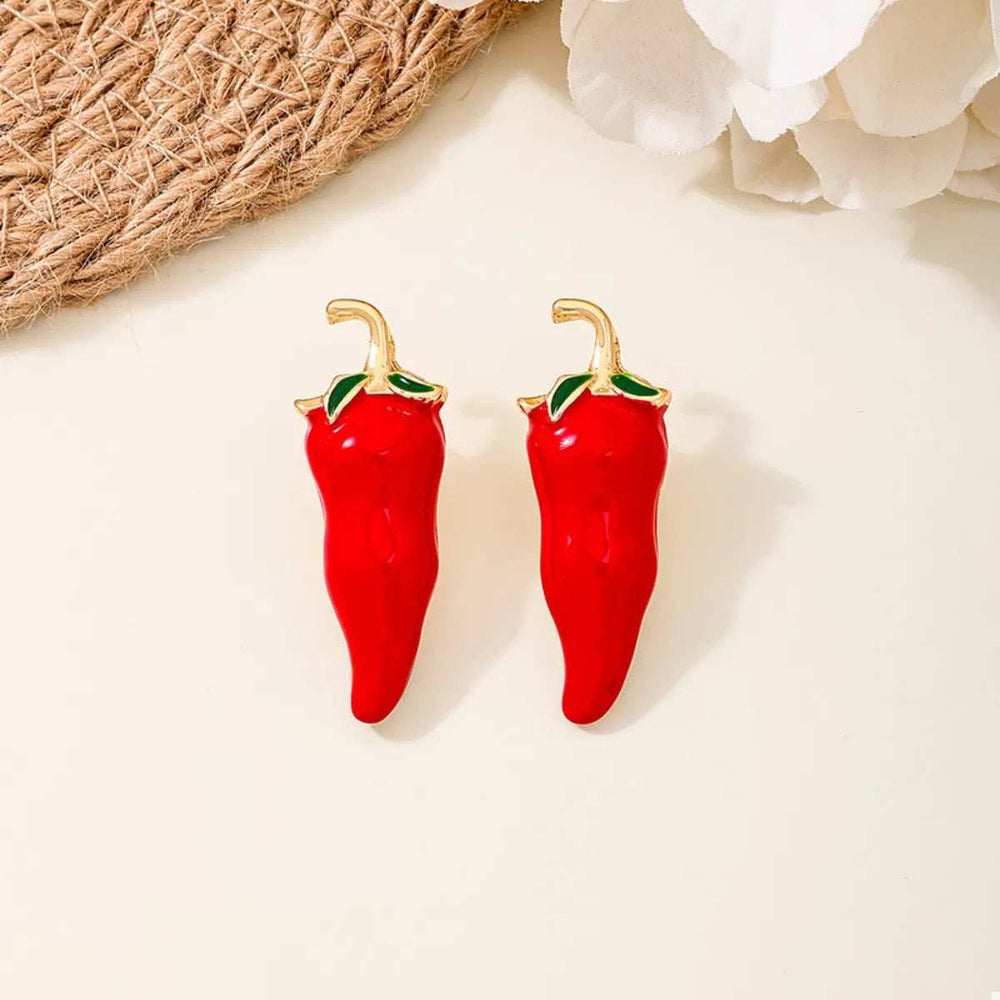 Chili Pepper Stud Earrings - Trendsi - Flyclothing LLC