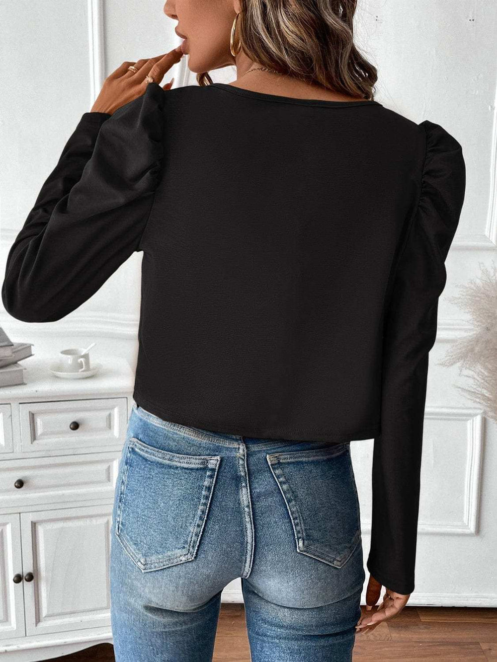 Zip Up Long Sleeve Jacket - Trendsi - Flyclothing LLC