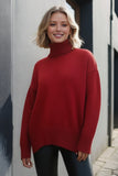 Basic Bae Turtleneck Dropped Shoulder Long Sleeve Sweater - ShopBasicbae - Flyclothing LLC