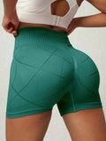High Waist Active Shorts - Trendsi - Flyclothing LLC