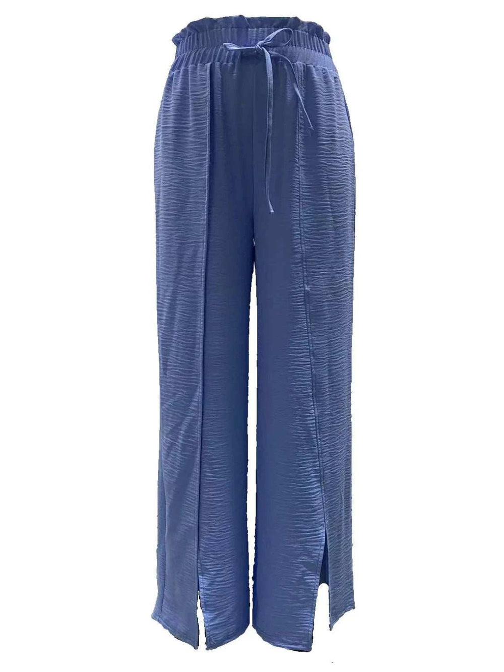 Slit Wide Leg Pants - Trendsi - Flyclothing LLC
