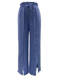 Slit Wide Leg Pants - Trendsi - Flyclothing LLC