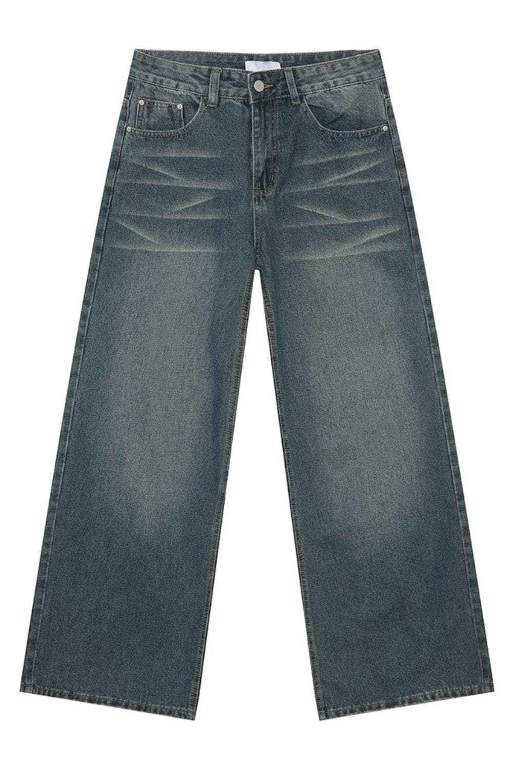 Wide Leg Pocketed Jeans - Trendsi - Flyclothing LLC