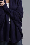 Open Front Batwing Sleeve Cardigan - Trendsi - Flyclothing LLC