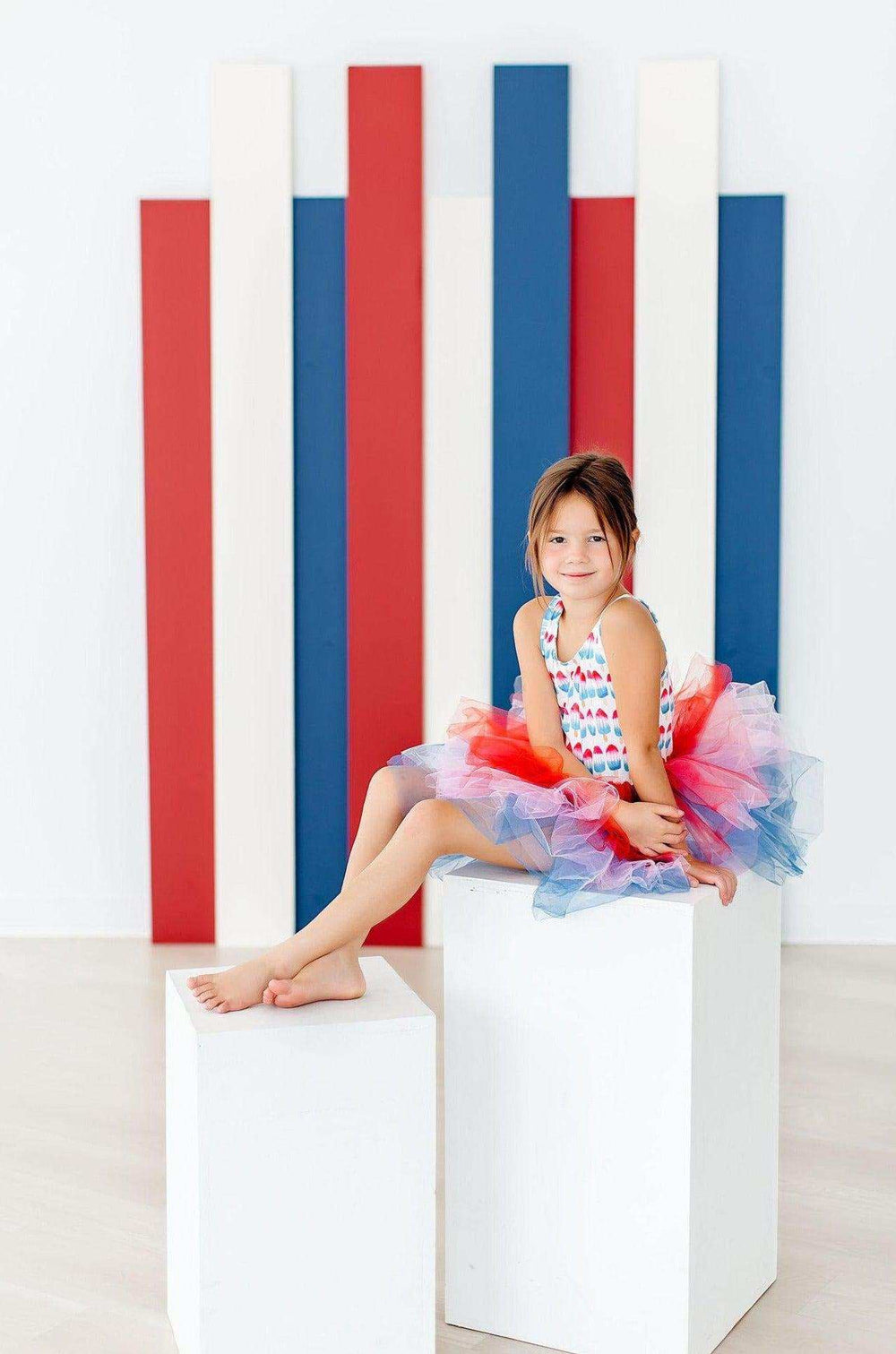 SALE Red, White & Cute Tank Tutu Leotard - Mila & Rose ® - Flyclothing LLC