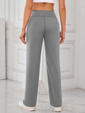 Lovelet High Waist Active Pants with Pockets - Trendsi - Flyclothing LLC