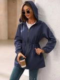 Ivy Lane Outdoor Waterproof Long Sleeve Hooded Windbreaker - Trendsi - Flyclothing LLC