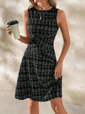 Round Neck Sleeveless Dress - Trendsi - Flyclothing LLC