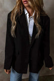 Button Up Long Sleeve Blazer - Trendsi - Flyclothing LLC