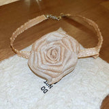 3D Rose Alloy Buckle Necklace - Trendsi - Flyclothing LLC