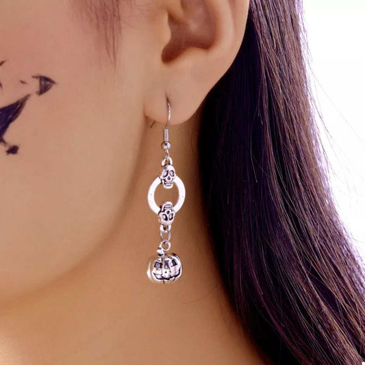 Halloween Pumpkin Dangle Earrings - Trendsi - Flyclothing LLC