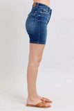 Judy Blue Full Size High Waist Bermudas Jeans W/ Back Flap Pockets Plus Size - Trendsi - Flyclothing LLC