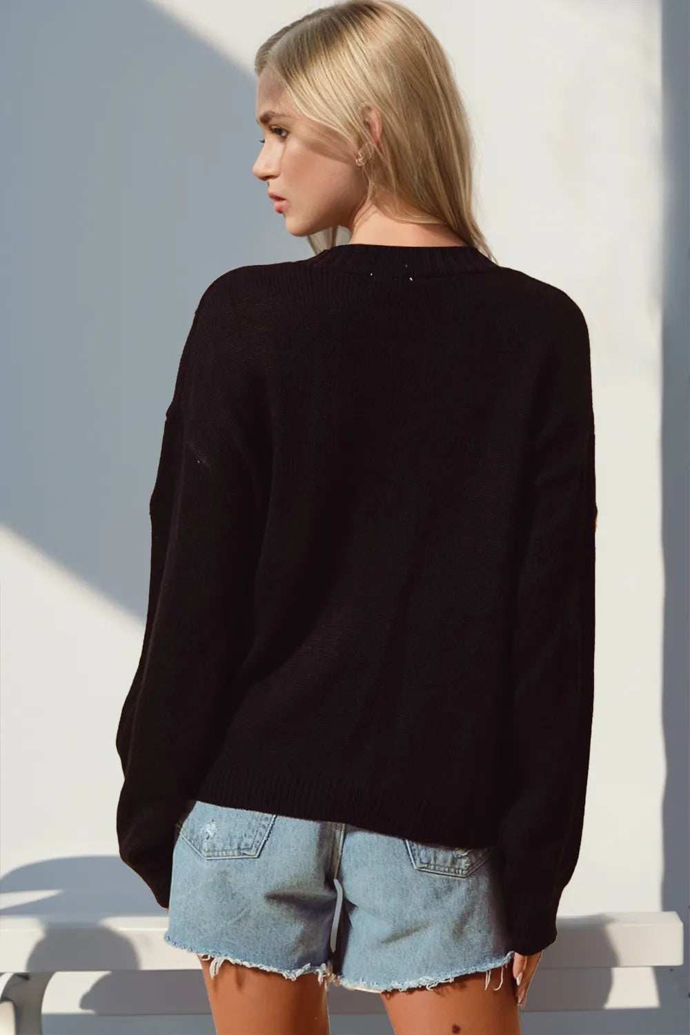 Double Take Full Size Pumpkin Button Up Long Sleeve Cardigan - Trendsi - Flyclothing LLC