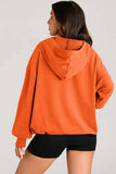 Pocketed Half Zip Long Sleeve Hoodie - Trendsi - Flyclothing LLC