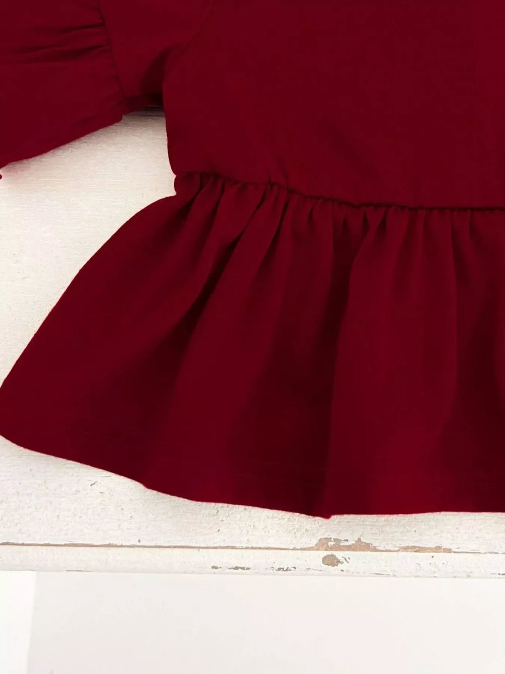 Children's Ruffle Sleeve Top & Floral Patch Pants Set - Trendsi - Flyclothing LLC