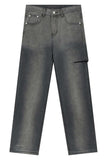 Wide Straight Men's Jeans with Pockets - Trendsi - Flyclothing LLC