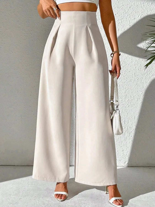 Wide Leg High Waist Pants - Trendsi - Flyclothing LLC