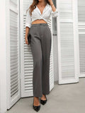 High Waist Wide Leg Pants - Trendsi - Flyclothing LLC