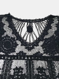 Lace Round Neck Cover-Up - Trendsi - Flyclothing LLC