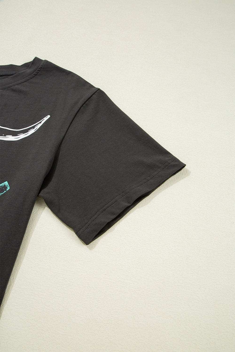 Bull Head Skull Round Neck Short Sleeve T Shirt - Trendsi - Flyclothing LLC