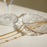 18K Gold-Plated Layered Inlaid Zircon Bracelet - Trendsi - Flyclothing LLC