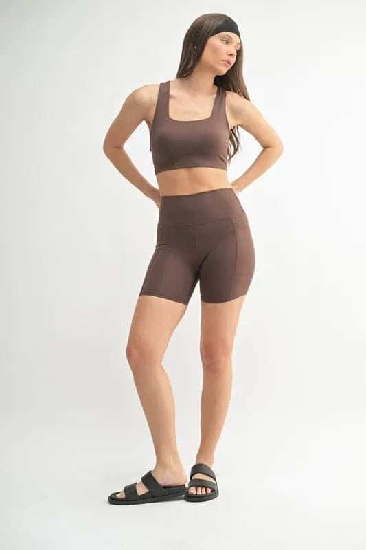 MONO B Venice Cloud Light Sculpt Biker Shorts - Trendsi - Flyclothing LLC