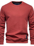 Men's Round Neck Long Sleeve Sweatshirt - Trendsi - Flyclothing LLC