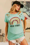 BiBi Cotton Slub Laser Top American Cow Boy Graphic - Trendsi - Flyclothing LLC