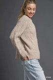 Umgee Cable Knit Cozy Sweater - Trendsi - Flyclothing LLC