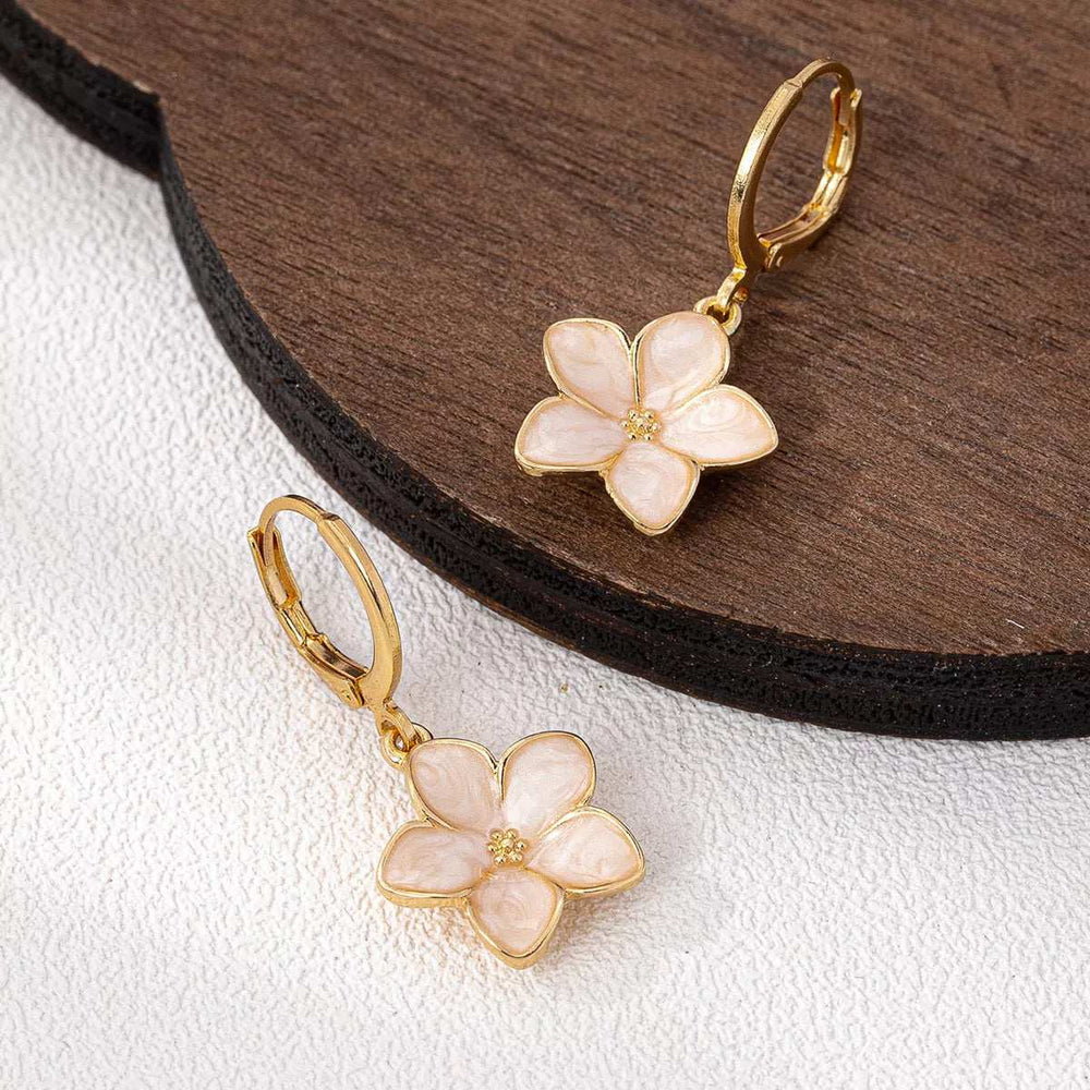 4 Piece Colorful Flower Drop Earrings - Trendsi - Flyclothing LLC