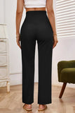 High Waist Wide Leg Pants with Pockets - Trendsi - Flyclothing LLC