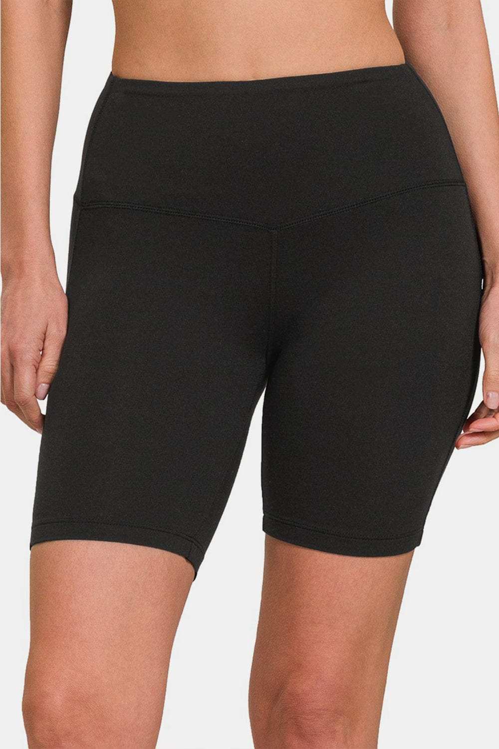 Zenana High Waist Active Shorts - Trendsi - Flyclothing LLC