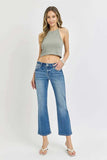 RISEN Full Size Low Rise Crop Flare Jeans Plus Size - Trendsi - Flyclothing LLC