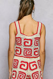 POL Handmade Crochet Cropped Tank with Granny Square Pattern - Trendsi - Flyclothing LLC