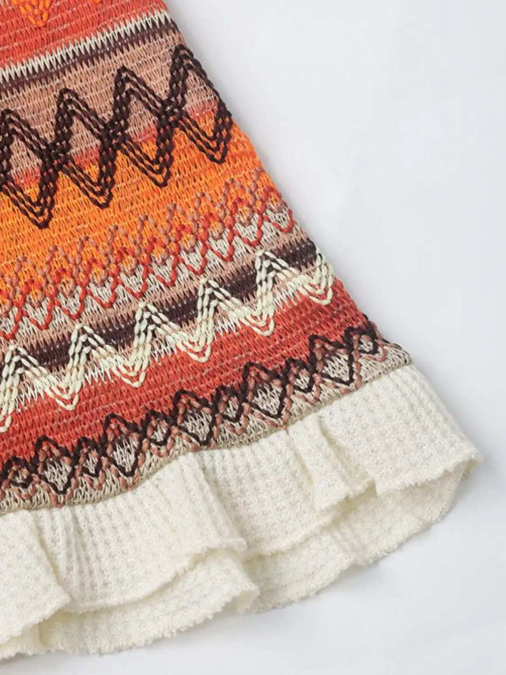 Backless Square Neck Mini Knit Dress - Trendsi - Flyclothing LLC