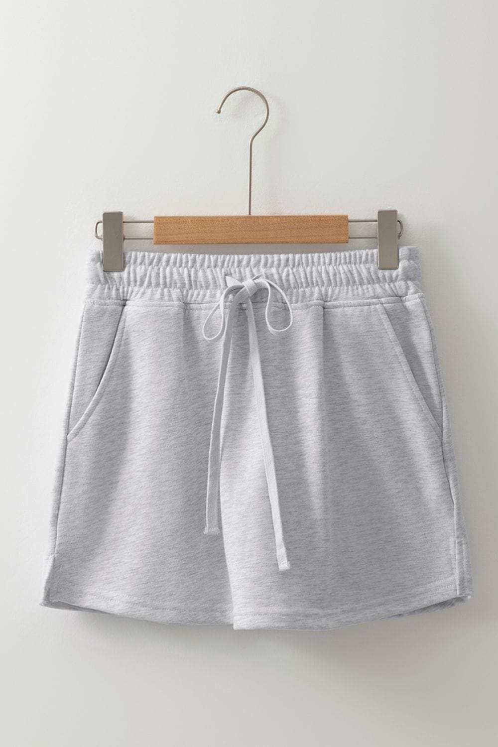 French Terry Drawstring Mini Skort with Pockets - Trendsi - Flyclothing LLC