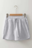 French Terry Drawstring Mini Skort with Pockets - Trendsi - Flyclothing LLC