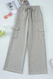 Drawstring Active Pants with Pockets - Trendsi - Flyclothing LLC