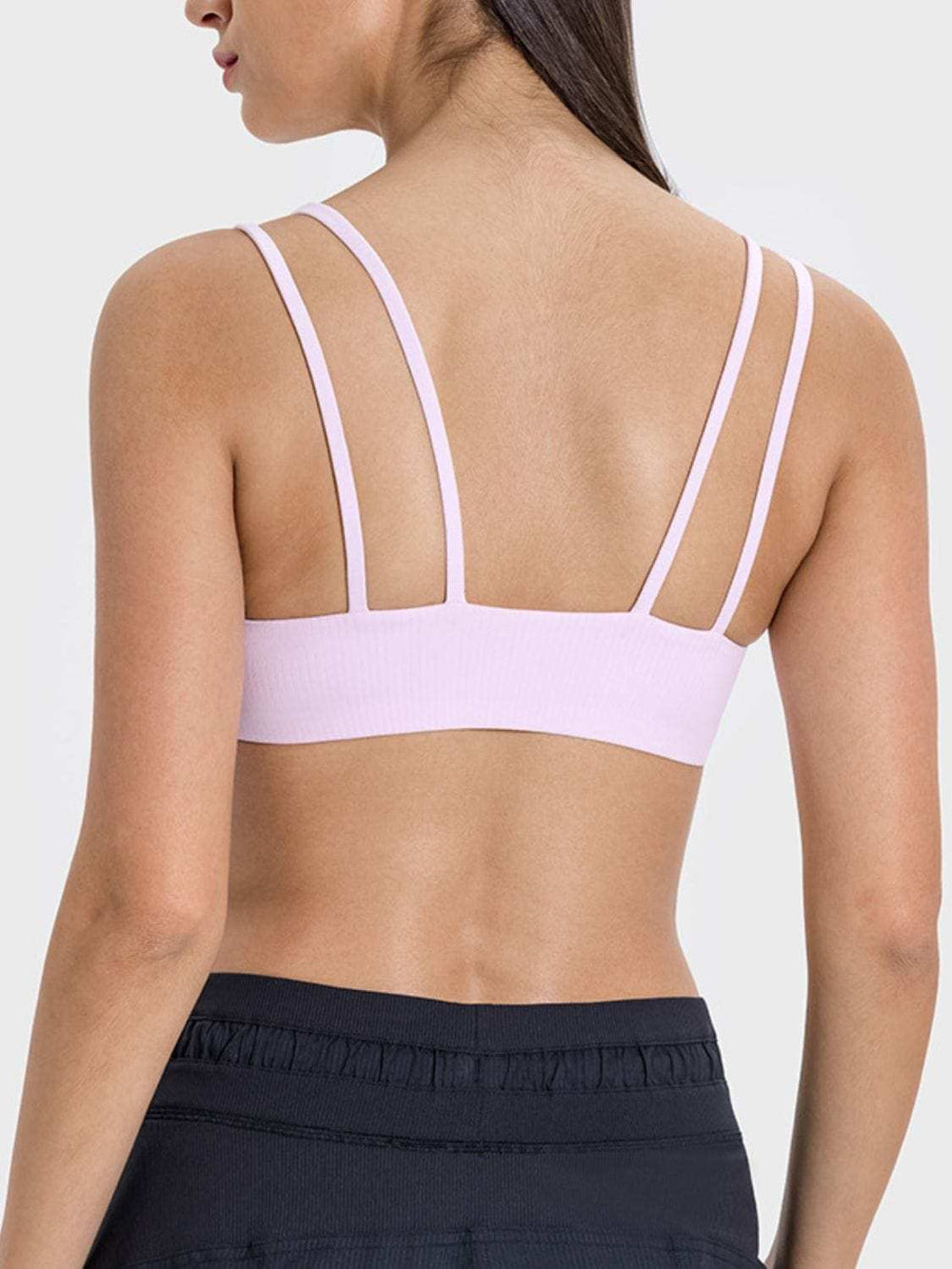Scoop Neck Double Strap Active Cami - Trendsi - Flyclothing LLC