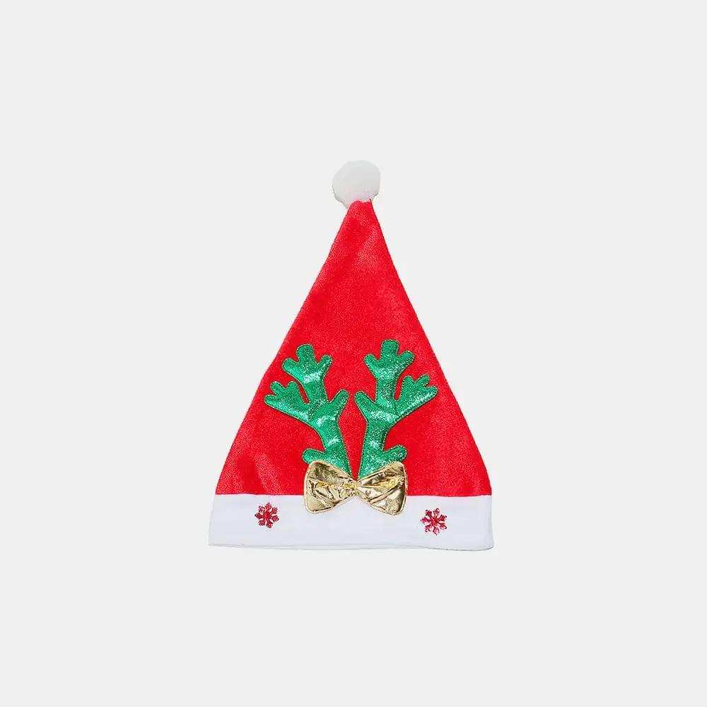 2 Piece Antler Christmas Hat with pompom - Trendsi - Flyclothing LLC