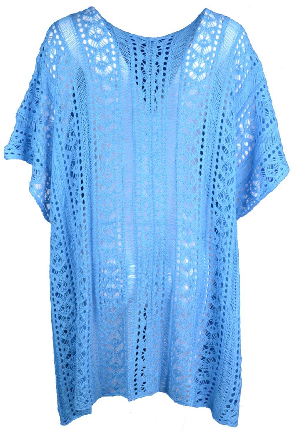 Cutout V-Neck Cover-Up with Tassel - Trendsi - Flyclothing LLC