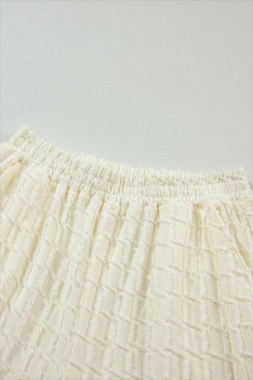 Textured Round Neck Top and Pants Set - Trendsi - Flyclothing LLC