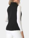 Zip Up Turtleneck Vest with Pockets - Trendsi - Flyclothing LLC