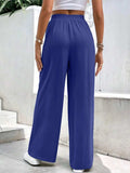 High Waist Wide Leg Pants with Pockets - Trendsi - Flyclothing LLC