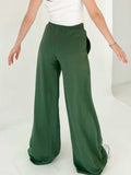 Elastic Waist Wide Leg Pants - Trendsi - Flyclothing LLC