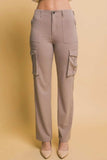 Love Tree High Rise Cargo Pants with Pockets - Trendsi - Flyclothing LLC