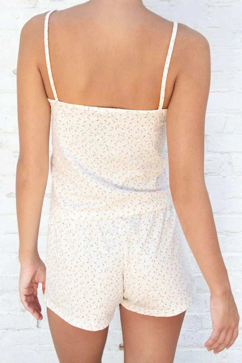 Printed V-Neck Cami and Shorts Set - Trendsi - Flyclothing LLC