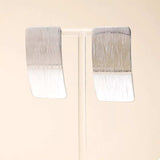 18K Gold-Plated Rectangle Earrings - Trendsi - Flyclothing LLC