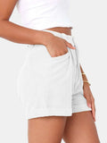Full Size High Waist Shorts with Pockets - Trendsi - Flyclothing LLC